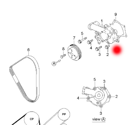 25100-38450 2510038450 Car Engine Water Pump For HYUNDAI H-1/STAREX BUS