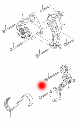 06C903133B 06C903133A Belt Tensioner For AUDI A4 B6 8E2 3.0 QUATTRO