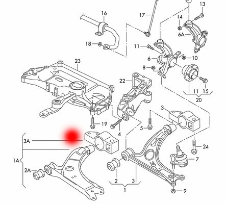 OEM 1K0199232J 1K0199232H 1K0199232G CAR ENGINE MOUNTING FOR AUDI A3 (8P1)1.2 TSI