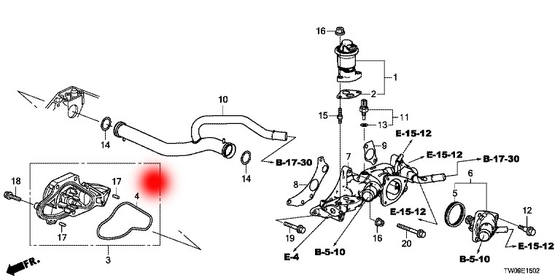 OEM 19200-RDV-J01 19200-RCA-A01 WATER PUMP FOR HONDA LEGENDIV(KB)3.5 V64WD