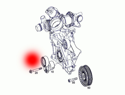 OEM 2742001270 A2742001470 BELT TENSIONER FOR MERCEDES-BENZ E-CLASS T-MODEL (S212)