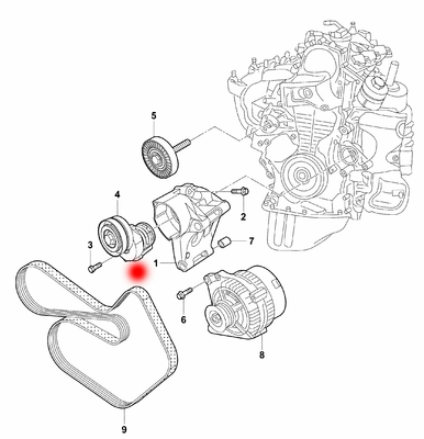 OEM 1JD145299A  03C145299Q ENSION ROLLER FOR VW GOLFV (1K1)1.4 FSI