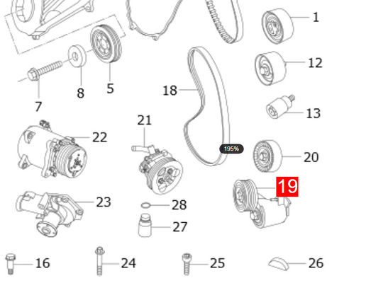 OEM A11-8111200CA A118111200CA BELT TENSIONER FOR DR DR 51.6 CNG SQR481F